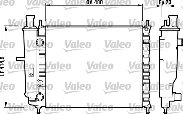 732218 VALEO Радиатор, охлаждение двигателя