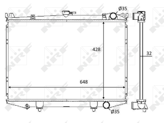 WG1723641 WILMINK GROUP Радиатор, охлаждение двигателя