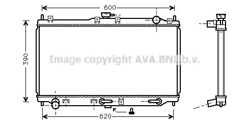 MZ2134 AVA QUALITY COOLING Радиатор, охлаждение двигателя