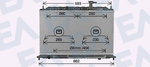 31R36095 EACLIMA Радиатор, охлаждение двигателя