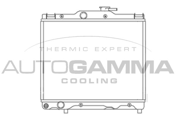 104122 AUTOGAMMA Радиатор, охлаждение двигателя