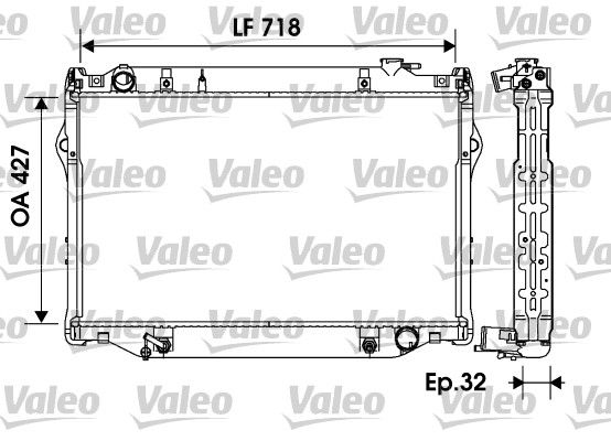 734185 VALEO Радиатор, охлаждение двигателя