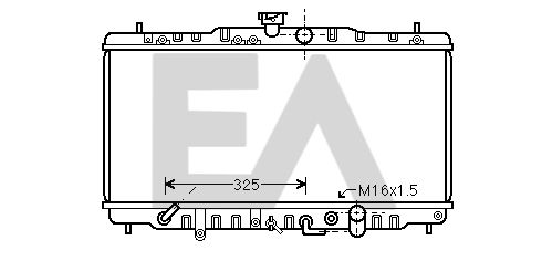 31R26111 EACLIMA Радиатор, охлаждение двигателя