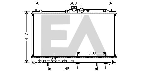 31R51100 EACLIMA Радиатор, охлаждение двигателя