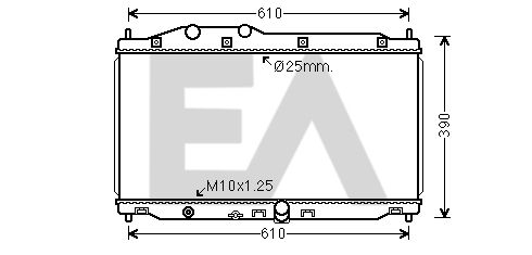 31R26102 EACLIMA Радиатор, охлаждение двигателя