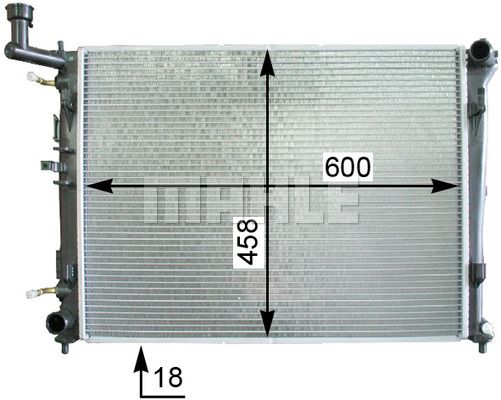 CR1337000S MAHLE Радиатор, охлаждение двигателя