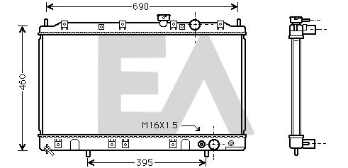 31R51060 EACLIMA Радиатор, охлаждение двигателя