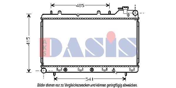 350180N AKS DASIS Радиатор, охлаждение двигателя