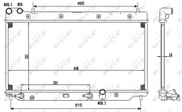 WG1722046 WILMINK GROUP Радиатор, охлаждение двигателя