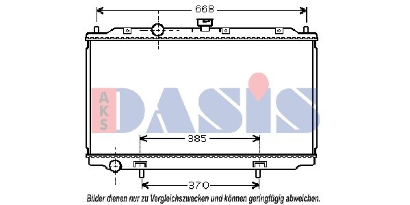 070088N AKS DASIS Радиатор, охлаждение двигателя