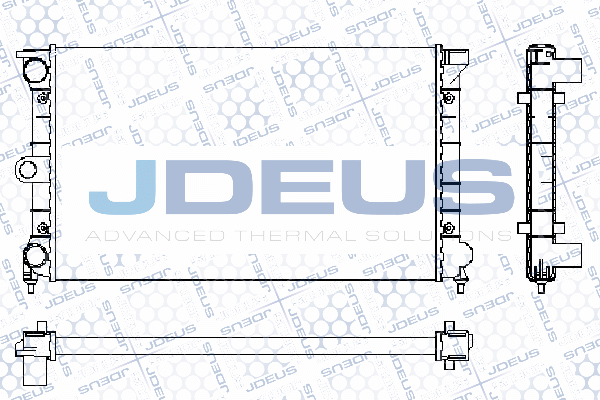 RA0300111 JDEUS Радиатор, охлаждение двигателя