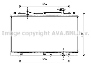 SZ2127 AVA QUALITY COOLING Радиатор, охлаждение двигателя