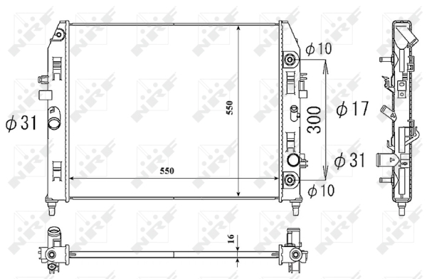 WG1722655 WILMINK GROUP Радиатор, охлаждение двигателя