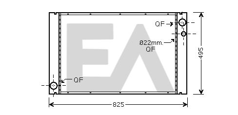 31R02056 EACLIMA Радиатор, охлаждение двигателя