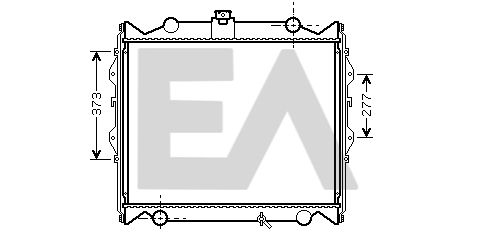 31R71156 EACLIMA Радиатор, охлаждение двигателя