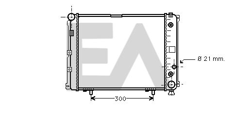 31R50061 EACLIMA Радиатор, охлаждение двигателя