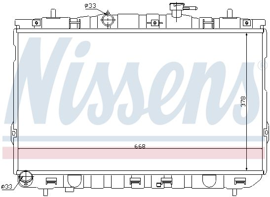 67488 NISSENS Радиатор, охлаждение двигателя
