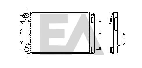 31R25122 EACLIMA Радиатор, охлаждение двигателя