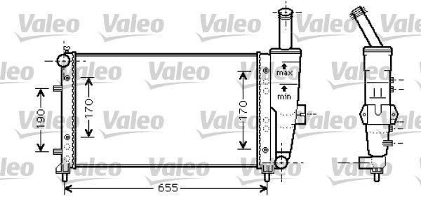 734459 VALEO Радиатор, охлаждение двигателя