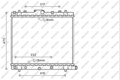 SZ036R001 PRASCO Радиатор, охлаждение двигателя