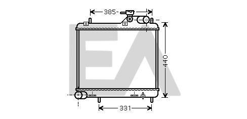 31R28043 EACLIMA Радиатор, охлаждение двигателя