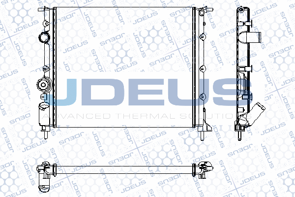 RA0230550 JDEUS Радиатор, охлаждение двигателя