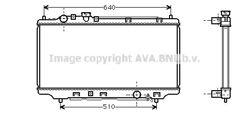 MZ2116 AVA QUALITY COOLING Радиатор, охлаждение двигателя