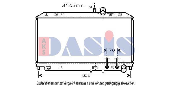 110046N AKS DASIS Радиатор, охлаждение двигателя