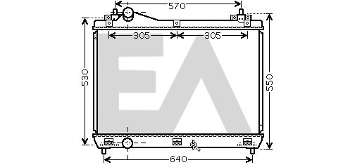 31R69053 EACLIMA Радиатор, охлаждение двигателя