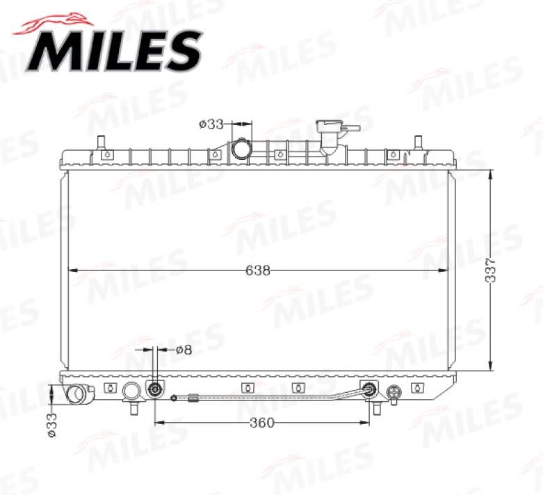 ACRB066 MILES Радиатор, охлаждение двигателя