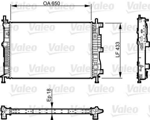 735555 VALEO Радиатор, охлаждение двигателя