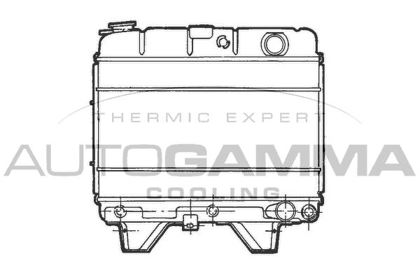 100787 AUTOGAMMA Радиатор, охлаждение двигателя