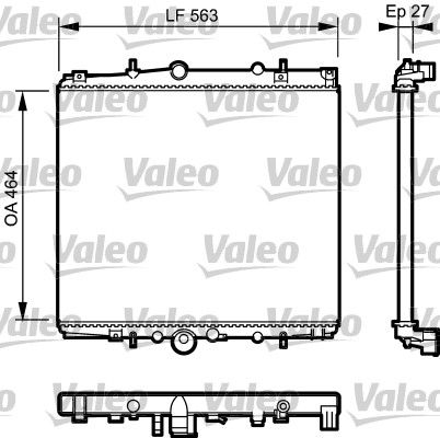 732945 VALEO Радиатор, охлаждение двигателя