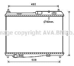 FD2620 AVA QUALITY COOLING Радиатор, охлаждение двигателя