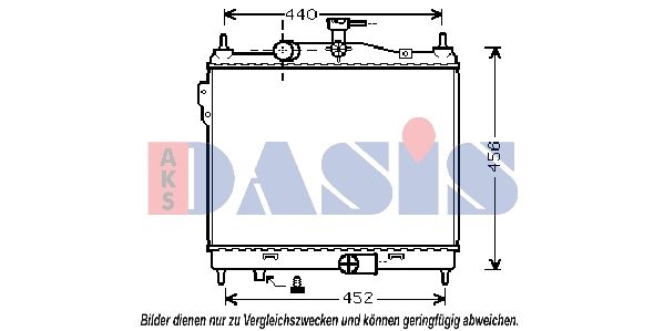 560056N AKS DASIS Радиатор, охлаждение двигателя