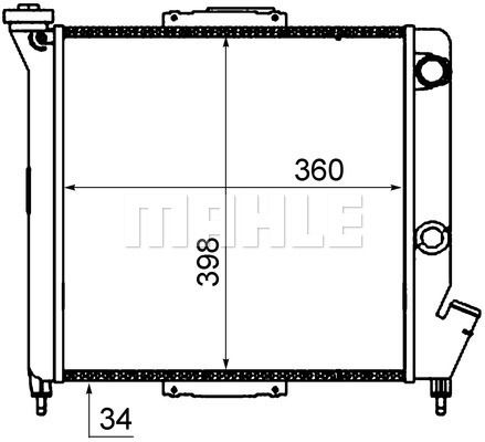 WG2184040 WILMINK GROUP Радиатор, охлаждение двигателя