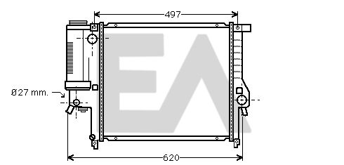 31R07065 EACLIMA Радиатор, охлаждение двигателя