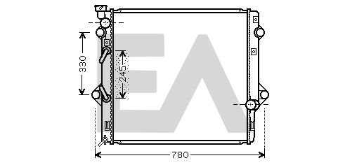 31R71264 EACLIMA Радиатор, охлаждение двигателя