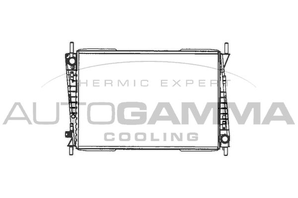 103078 AUTOGAMMA Радиатор, охлаждение двигателя