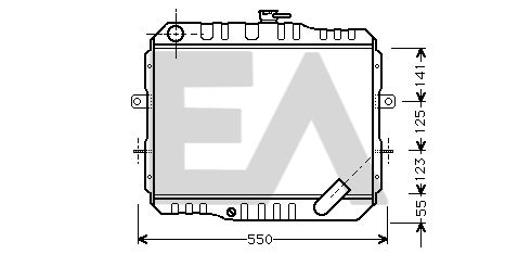 31R51018 EACLIMA Радиатор, охлаждение двигателя