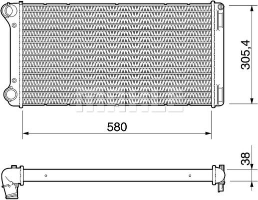 CR1109000P MAHLE Радиатор, охлаждение двигателя