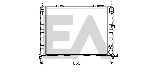 31R03014 EACLIMA Радиатор, охлаждение двигателя