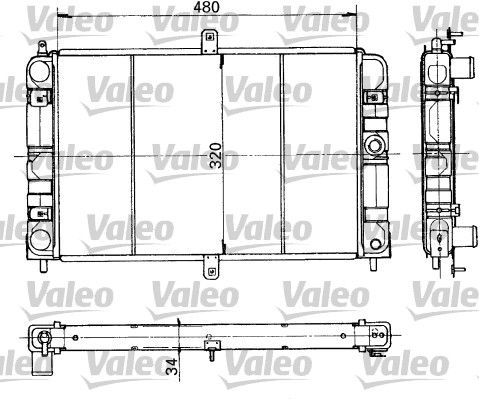 730317 VALEO Радиатор, охлаждение двигателя