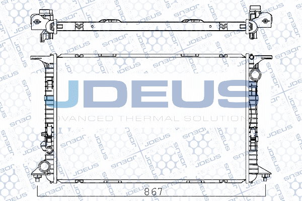 M001060A JDEUS Радиатор, охлаждение двигателя