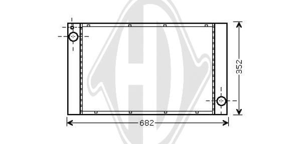 DCM1582 DIEDERICHS Радиатор, охлаждение двигателя