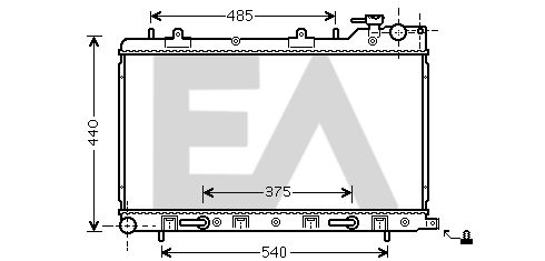 31R68046 EACLIMA Радиатор, охлаждение двигателя