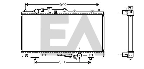 31R52060 EACLIMA Радиатор, охлаждение двигателя