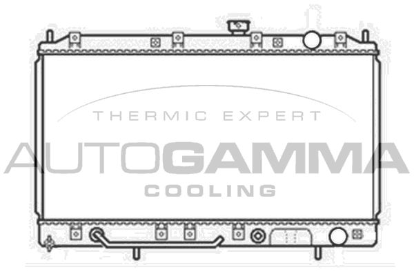 103962 AUTOGAMMA Радиатор, охлаждение двигателя