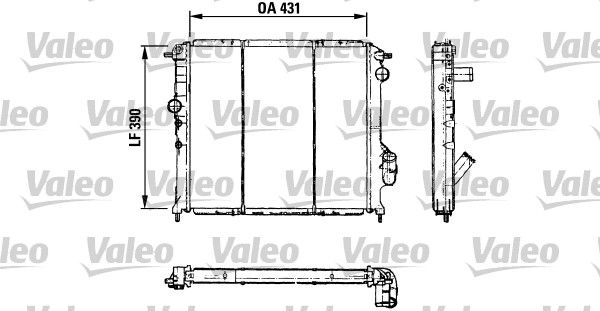 730501 VALEO Радиатор, охлаждение двигателя