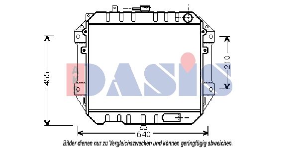 360440N AKS DASIS Радиатор, охлаждение двигателя